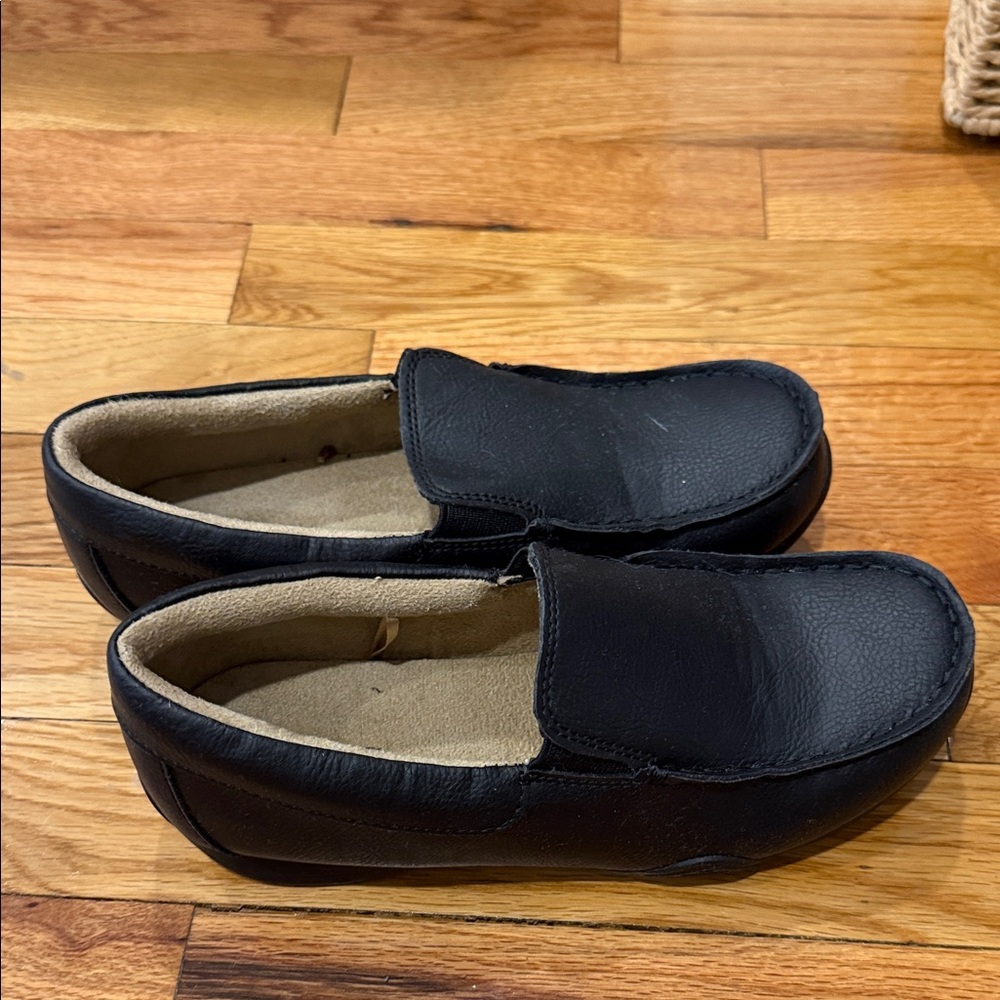 Place Kids Black Loafers